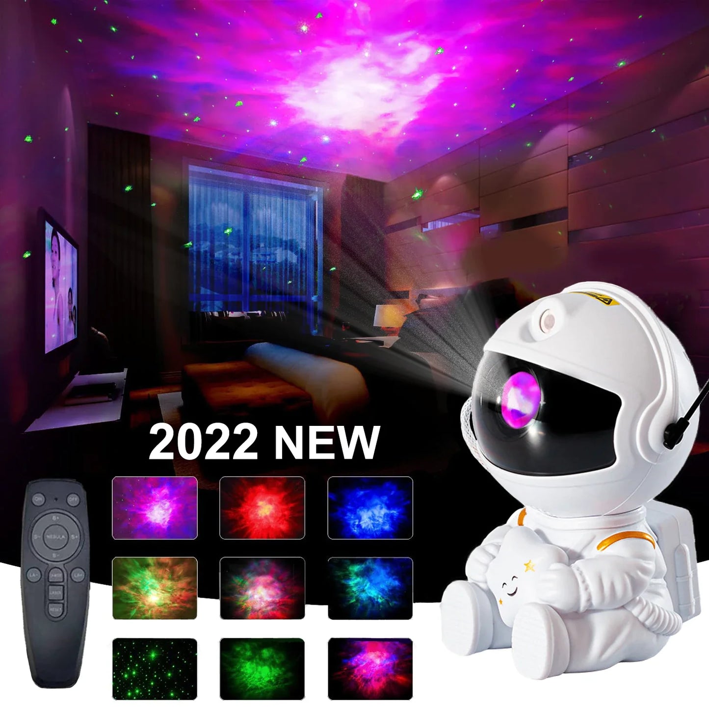 Proyector de Galaxia LED — Astronauta Cielo Estrellado | Kimoro